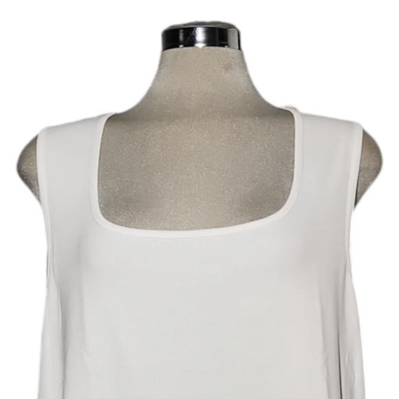 Encode WHITE  Sleeveless 100% COTTON Top Size 2X - Picture 9 of 11